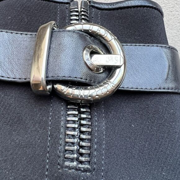 Stuart Weitzman Black  Suede Bootie Platform Wedge Women 7.5 M Buckle Zip - Picture 3 of 16